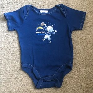 NFL Chargers baby onesie